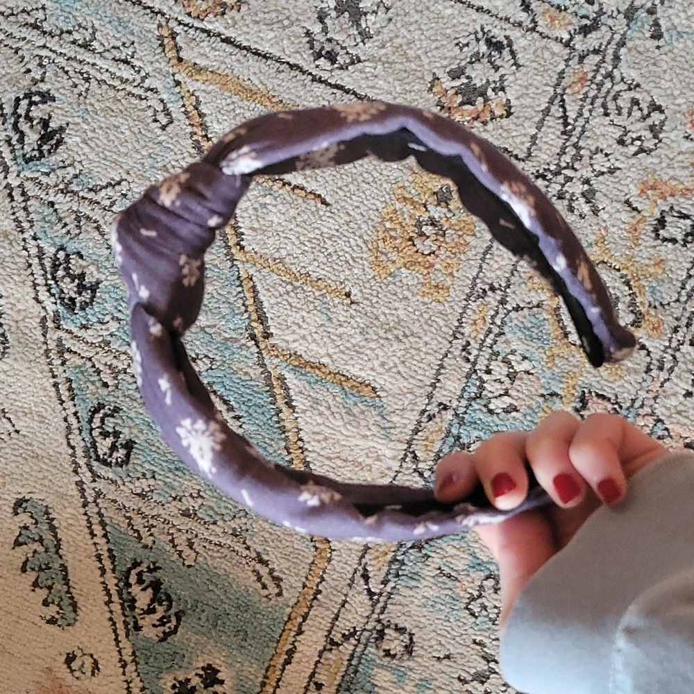 Lele Sadoughi x LoveShackFancy Floral Chambray Headband